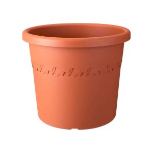 กระถาง Elho Algarve Cilindro พร้อมล้อ ขนาด 58 ซม. สี Terracotta
