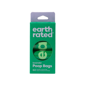 Earth Rated ถุงเก็บมูลสัตว์ 4 ม้วน (60 ใบ) - กลิ่นลาเวนเดอร์